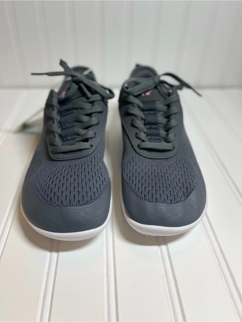 Hike Footware Lightweight Black Athletic Lace-Up Sneakers